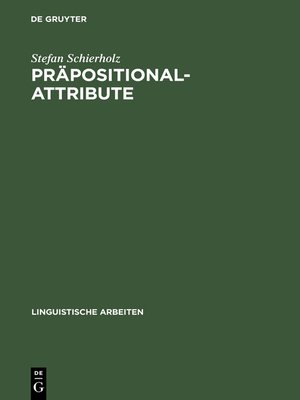cover image of Präpositionalattribute